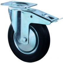 Transportrolle L420.B55.181 Lenkrolle mit Totalfeststeller, Raddurchmesser 180 mm, - Bs Rollen