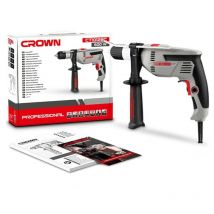 Crown - trapano con percussione 600W mandrino automatico