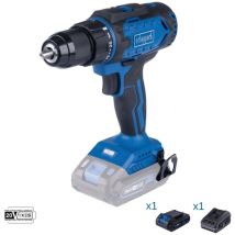 Trapano avvitatore 20v batteria 2.0Ah e caricabatteria ixes Scheppach c-dd45-x