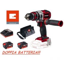 Einhell - Trapano avvitatore a batteria con percussione 18V Litio c/batteria di riserva te-cd 18 Li-i Brushless kit
