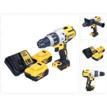 Trapano avvitatore a percussione a batteria Dewalt dcd 996 P2 18 v 95 Nm Brushless + 2x batteria 5,0 Ah + caricabatterie