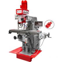 Trapano fresa ingranaggi mandrino verticale e orizzontale Holzmann bf600d 400v