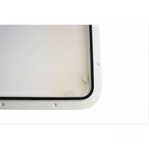 Trappe d'accès rectangulaire - blanc - 17.3 x 53 cm