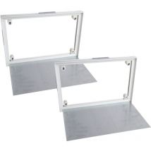 Semin - Trappe de Visite à Carreler 400 mm x 250 mm - Accès sous Baignoire et Pièces Humides (lot de 2)