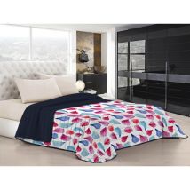 Trapunta Estiva Fiori - Casa - Per Divano, Letto - Soffice, Morbido - Multicolore In Poliestere - 260 X 270 Cm