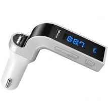 Trasmettitore fm con vivavoce Bluetooth, argento
