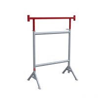 Matisère - 2 Tréteaux de maçon à pieds fixes ø 49 mm avec tête articulée - Hauteur réglable de 1,21 à 2,12m - 40348222/2