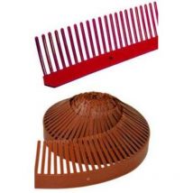 Traufenlüftungskamm 100 mm 1 m b.w.k - braun - 62010100