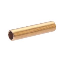 Quick Plomberie - Traversée de cloison 100mm laiton - à visser - pour tube cuivre - Dimensions: 15x21