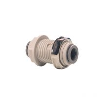 Traversée de cloison égale acetal gris, 1/4