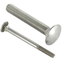 Trcc japy tête ronde collet carré Inox A2 M5X16-1 piece
