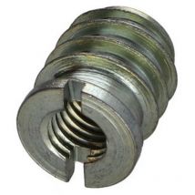 Vis Express - Insert fileté bois fendu Acier zingué M8 14X17-10 pièces