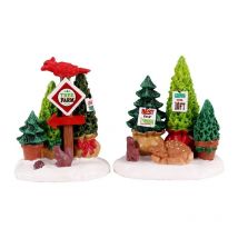 Tree Farm Display Set Of 2 Cod. 14844