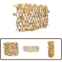 Treillis de feuille d'érable artificiel extensible 180x60 cm - Clôture Fleurie - Panneau De Clôture - Clôture Extensible - Clôture Design - Intimité