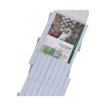 Treillis pvc blanc 100 x 200 cm, pour vignes. Utile pour les jardins, les clôtures, la décoration, le support des plantes