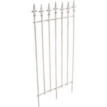 Treillis support pour plantes grimpantes décoration de jardin en métal blanc vieilli 100003872