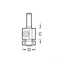 Trend - 46/02X1/4 rota-tip cutter 19 mm dia
