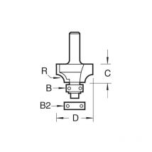 Trend - 46/11X1/4 bearing guided ovolo cutter - ,