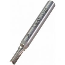 CraftPro C002X1/4TC - Fresa a due scanalature, gambo da 1/4, diametro di taglio 4 mm e lunghezza di taglio 11,1 mm, punta in carburo di tungsteno,