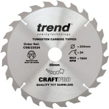 Craft saw blade 235 x 24T x 30 - Trend