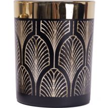 Windlicht Glas Ø 10 Cm Schwarz Gold Windlicht - Trendline