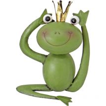Dekofigur Frosch Metall 27 x 21 cm grün Dekofigur - Trendline