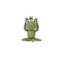 Dekofigur Frosch Metall 27 x 23 cm grün Dekofigur - Trendline
