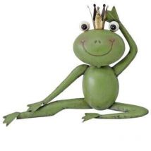 Dekofigur Frosch Metall 35 X 27 Cm Grün Dekofigur - Trendline