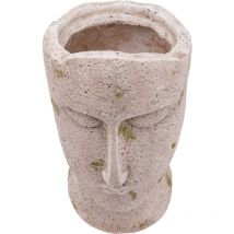 Trendline - Dekofigur Pflanztopf Kopf 39,5 x 22 cm grau Pflanztopf
