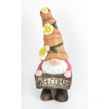 Trendline - Dekofigur Polyresin Zwerg 40 x 14 x 16 cm pink