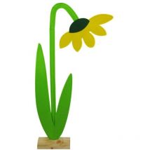 Deko Blume Filz 62 x 31 cm gelb grün Jahreszeitliche Dekoration - Trendline