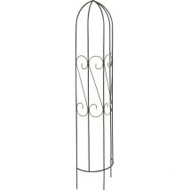 TrendLine Halbrundspalier Metall schwarz 180 cm hoch Spaliere Rankgitter