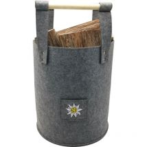 Trendline - Holzkorb Filz 31 x 37 cm grau Körbe