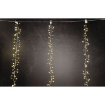 LED-Lichtervorhang Micro Außen 1,9 x 1,5 m warmweiß mit Timer Lichterketten - Trendline