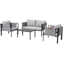 Trendline Gartenmöbel-set Amalfi 4-teilig Lounge Set