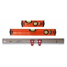 Trendline - Wasserwaagen Richtwaage Set 3-teilig 200 mm, 400 mm, 600 mm