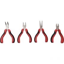 Feinmechaniker-Zangen-Set 4-teilig – Kombizange, Telefonzange, Seitenschneider, Spitzzange – Stahl