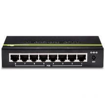 Trendnet - TPE-TG82G switch No administrado Gigabit Ethernet (10/100/1000) Energía sobre Ethernet (PoE) Negro