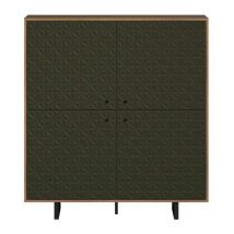 Sentra Sideboard grün, Eiche dekor.