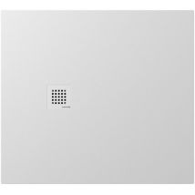 Polysan - treneca Cast Marble Shower Tray 100x90cm, Cuttable selon votre Req, blanc mat