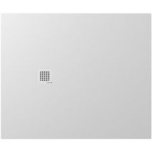 Polysan - treneca Cast Marble Shower Tray 120x100cm, Cuttable selon votre Req, blanc mat