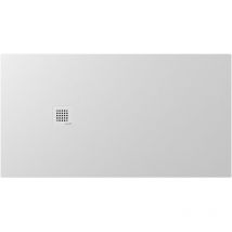 Polysan - treneca Cast Marble Shower Tray 150x80cm, Cuttable selon votre Req, blanc mat