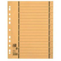 Oxford Trennblatt 400004666 din A4 250g Karton gelb 100 St./Pack.