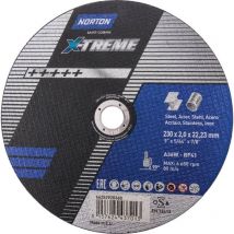 Norton - Saint Gobain 230x2.0x22.23mm Nor-Xtreme Cutting Disc A36W Type 41