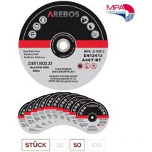 Canbolat Vertriebs Gmbh - arebos Trennscheiben 230mm x 1,9mm 50 Stück inox Edelstahl Metall Flexscheiben