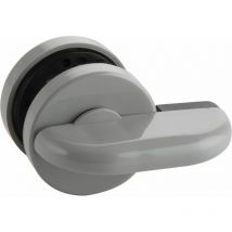 Eco Überwurfriegel WC (Trennwand) mit Notöffnung über Vierkantdorn 8mm grau