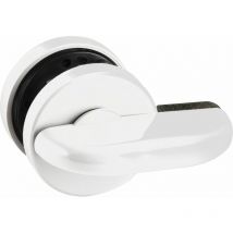 Eco Überwurfriegel wc (Trennwand) mit Notöffnung über Vierkantdorn 8mm weiß