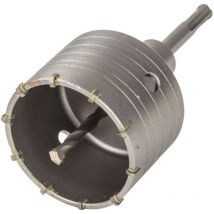 Dema - Trépan 80 mm et foret de centrage carbure 6 pans haute vitesse