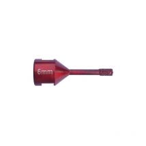 Diamwood - Trépan Diamanté à Sec d. 6 mm M14 - Longueur 63 mm, Hauteur 10 mm - Performant Grès Cérame, Granit, Pierre - Polyvalent à Sec ou à Eau