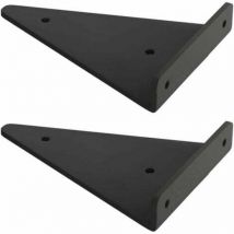 Gabrielle - Trépied flottant en métal, support mural pour store caché, support décoratif pour chambre à coucher, salon, salle de bain, 2 pièces (17 x